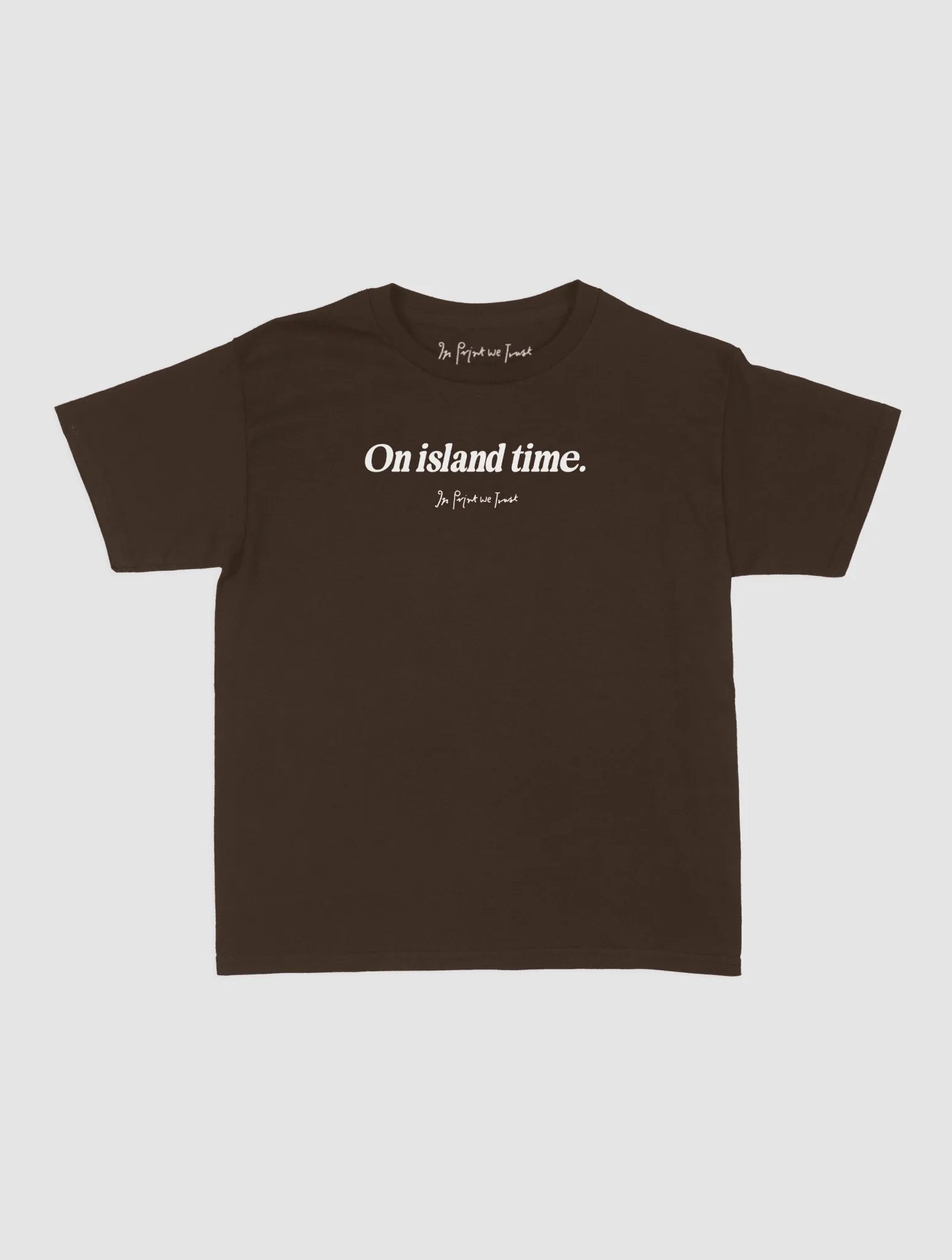 on island time baby tee - In Print We Trust
