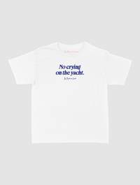 on the yacht baby tee - In Print We Trust