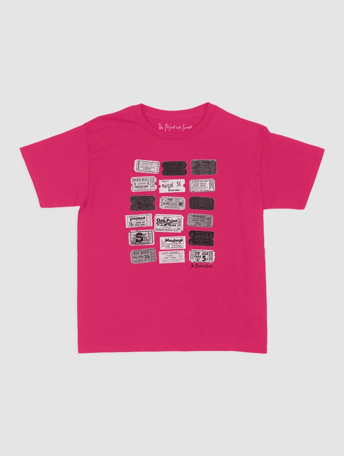 one-way ticket baby tee - In Print We Trust