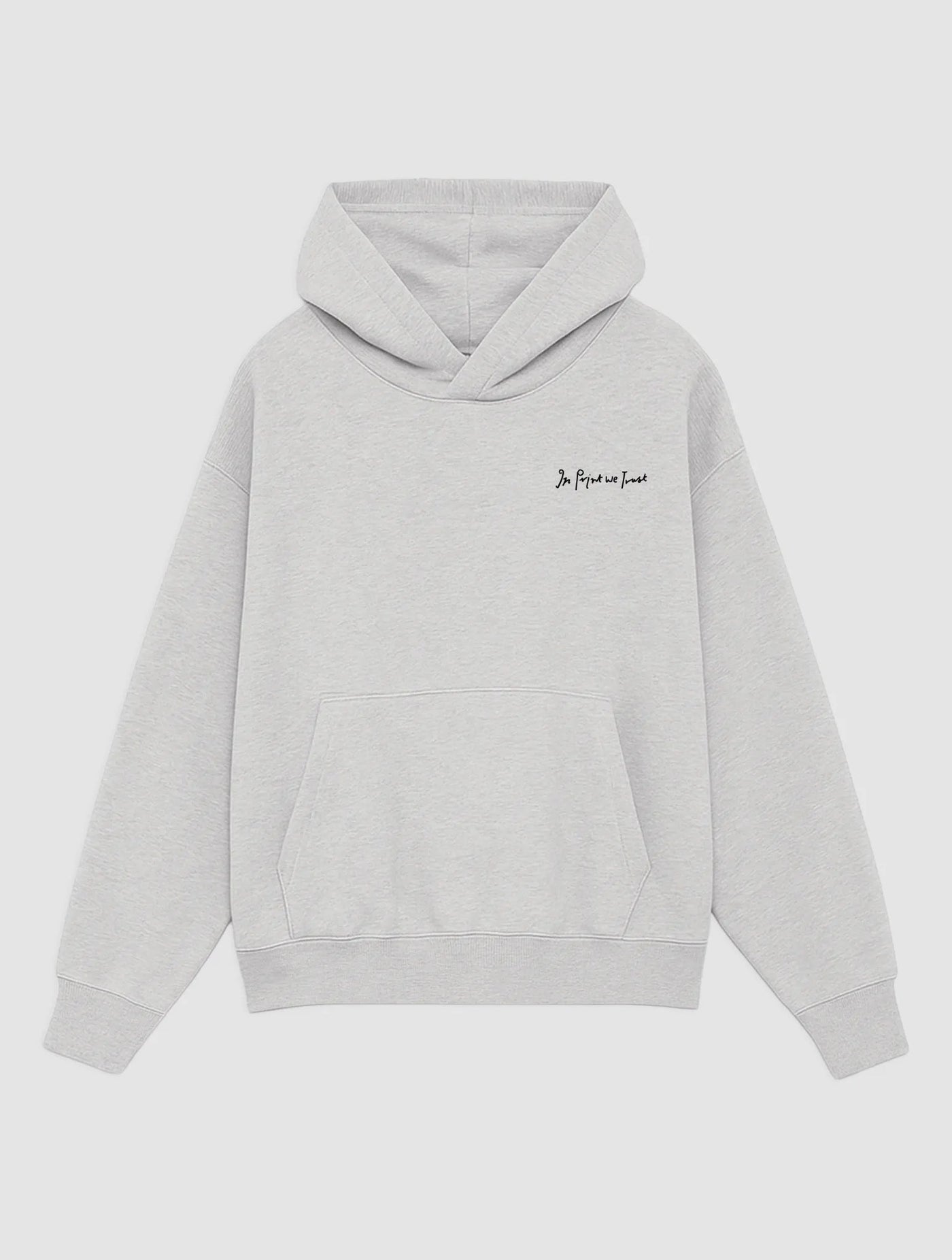 one-way ticket grey hoodie - In Print We Trust