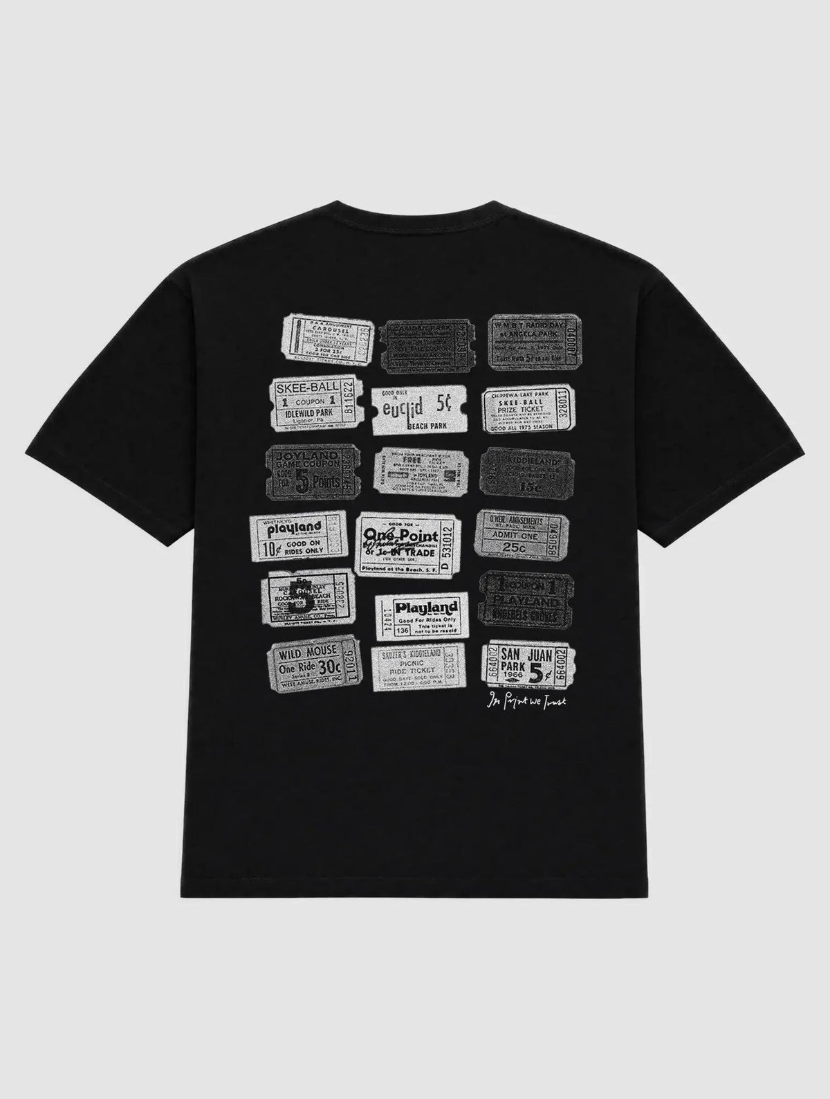 one-way ticket heavyweight tee - In Print We Trust