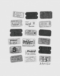 one-way ticket heavyweight tee - In Print We Trust