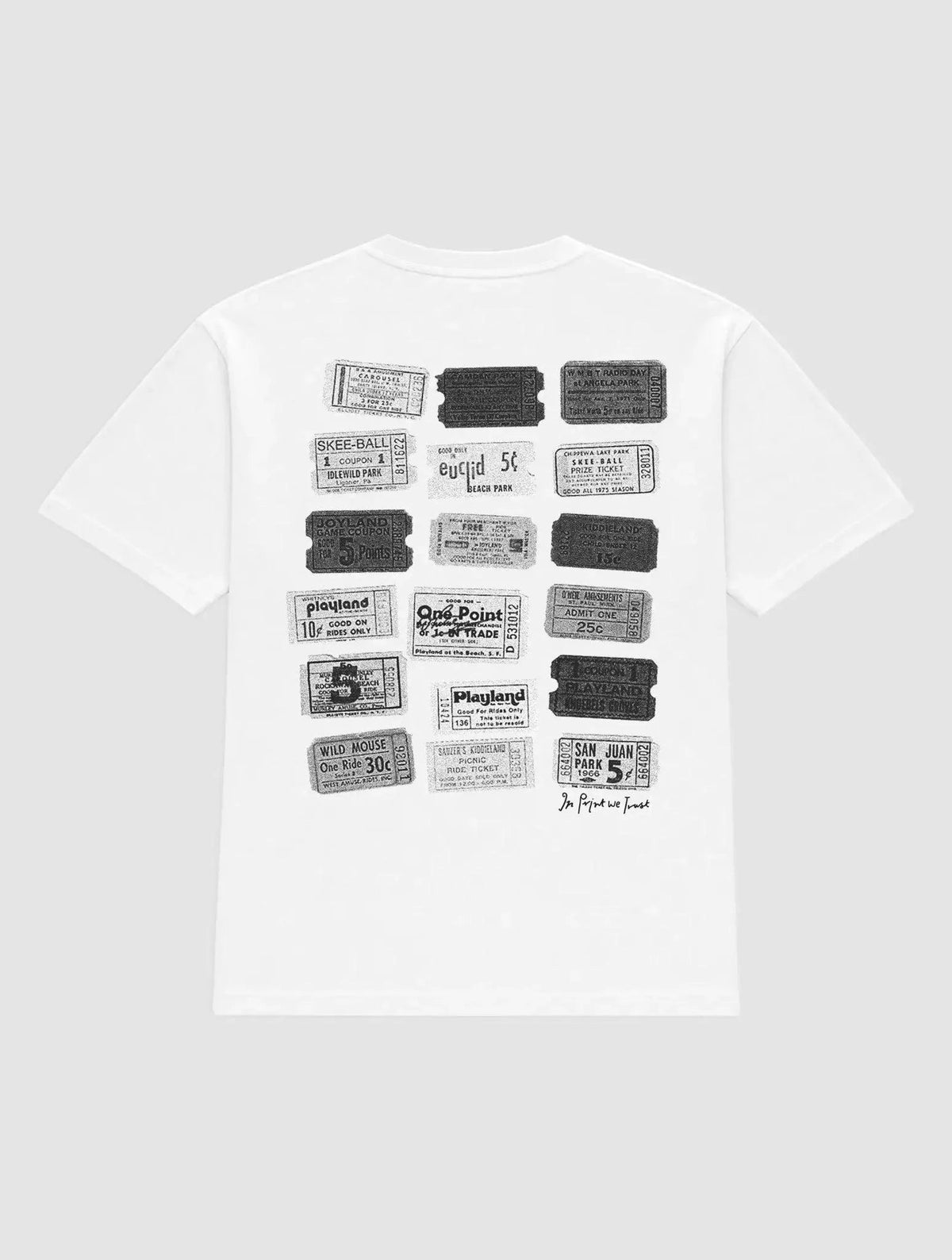 one-way ticket heavyweight tee - In Print We Trust