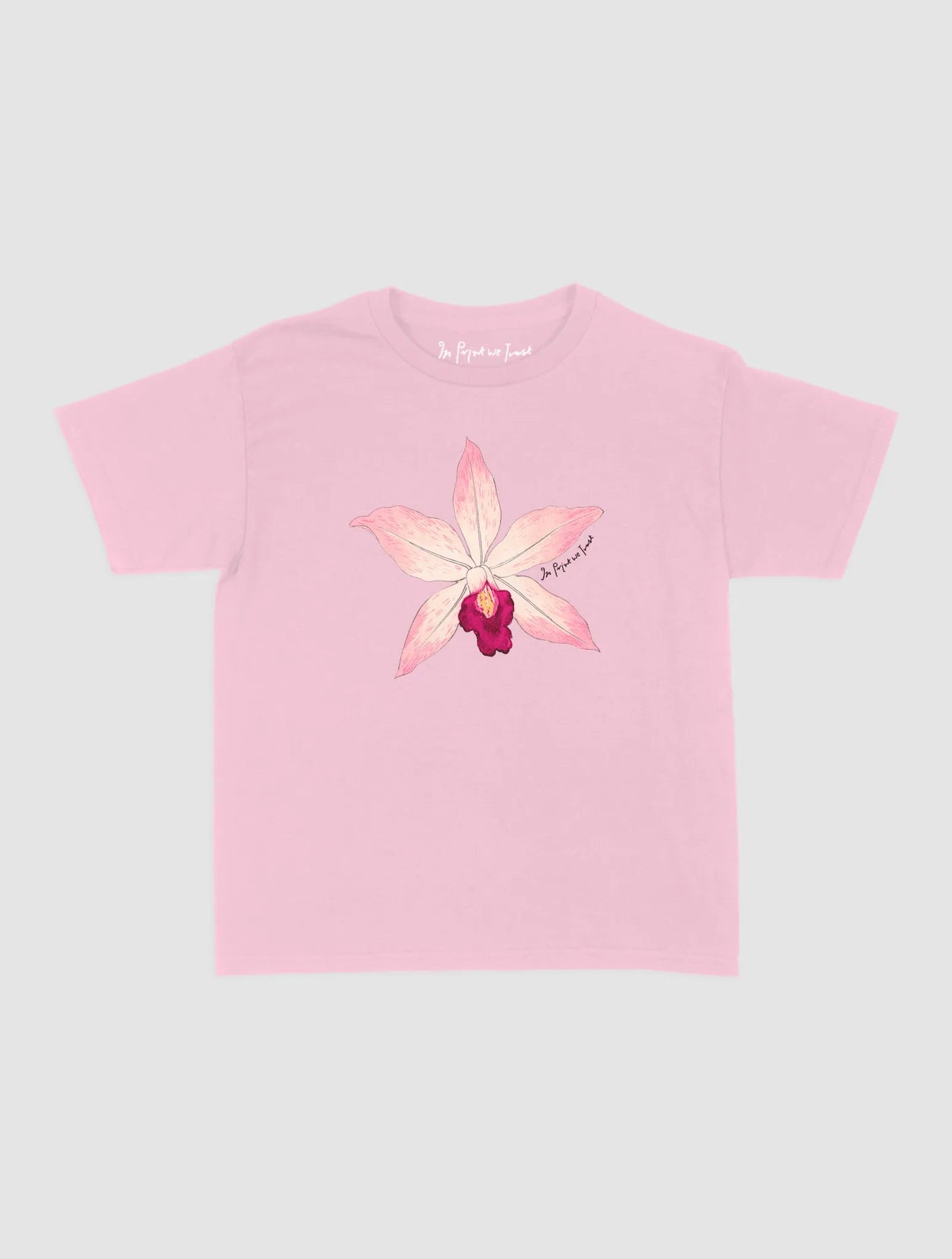 orchid baby tee - In Print We Trust