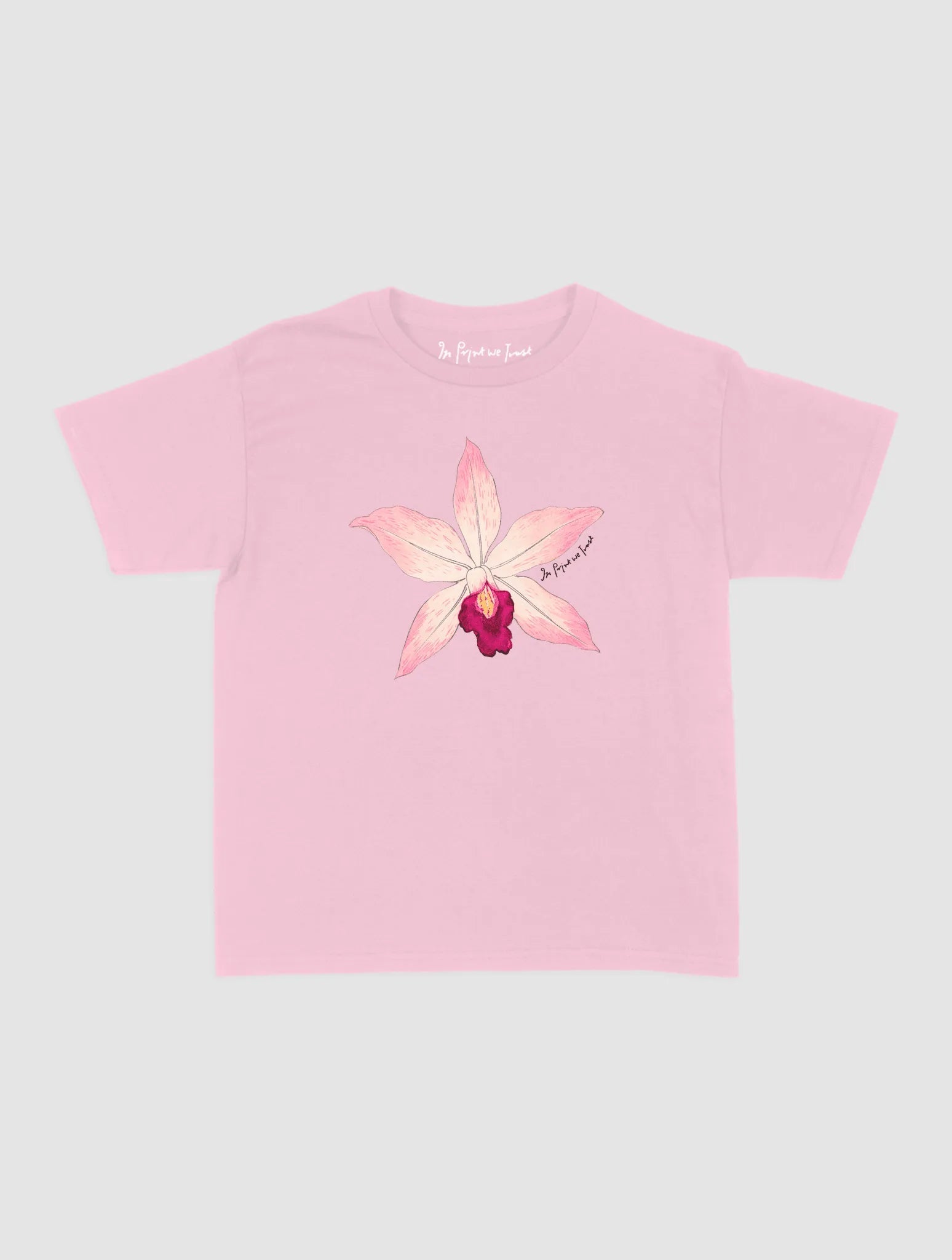 orchid baby tee - In Print We Trust