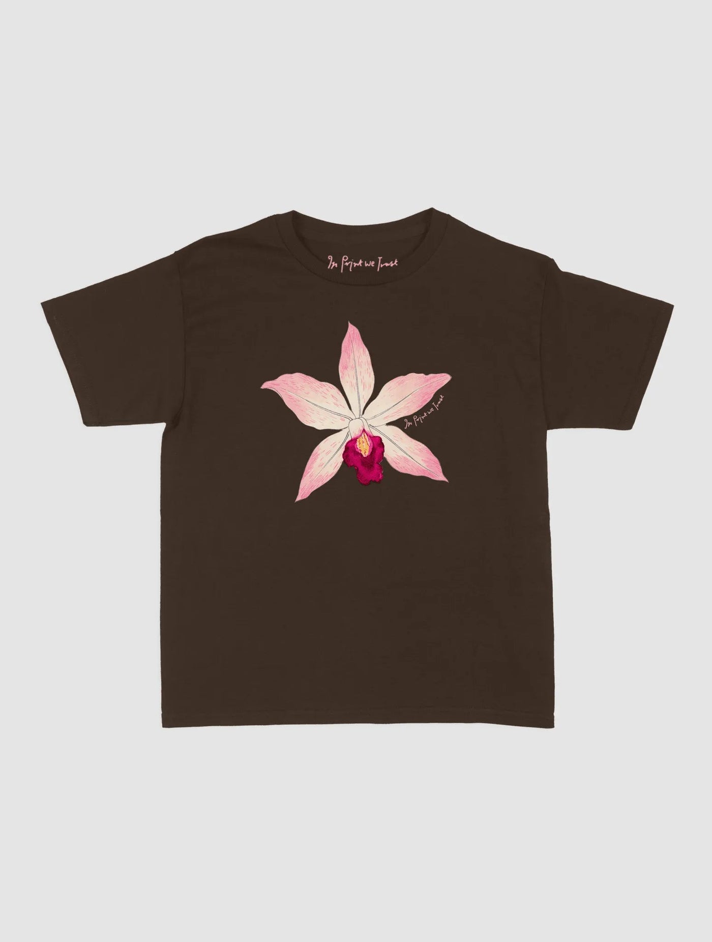 orchid baby tee - In Print We Trust