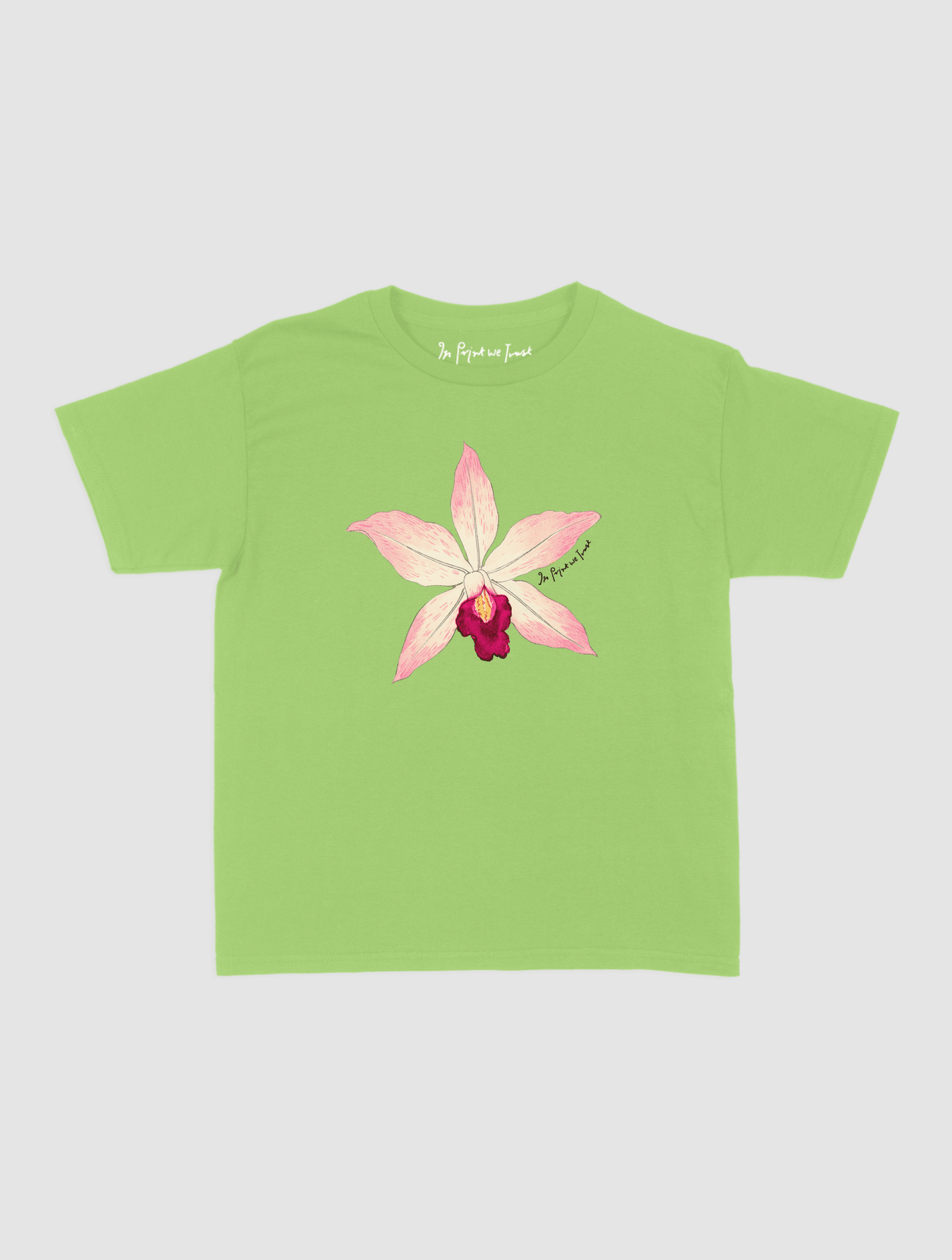 orchid baby tee - In Print We Trust