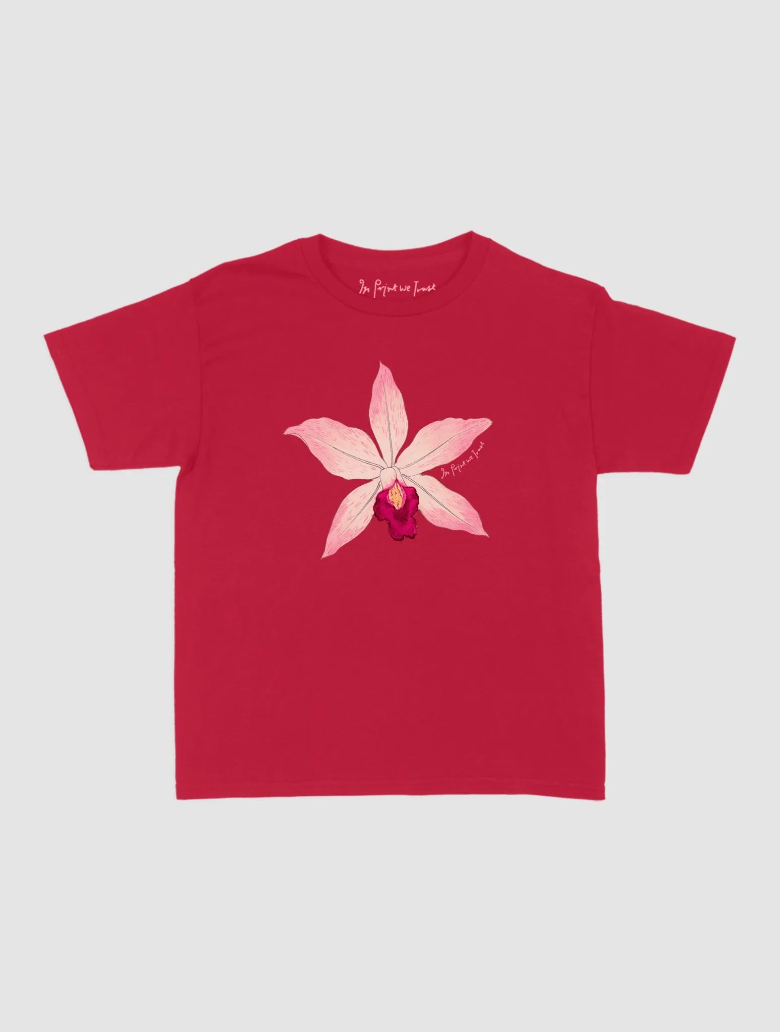 orchid baby tee - In Print We Trust