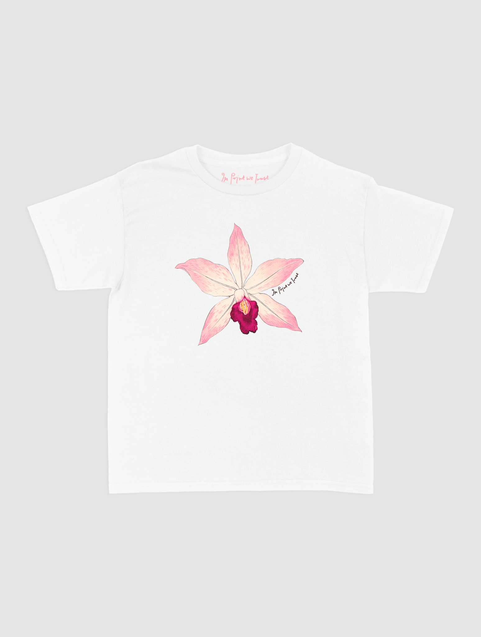 orchid baby tee - In Print We Trust
