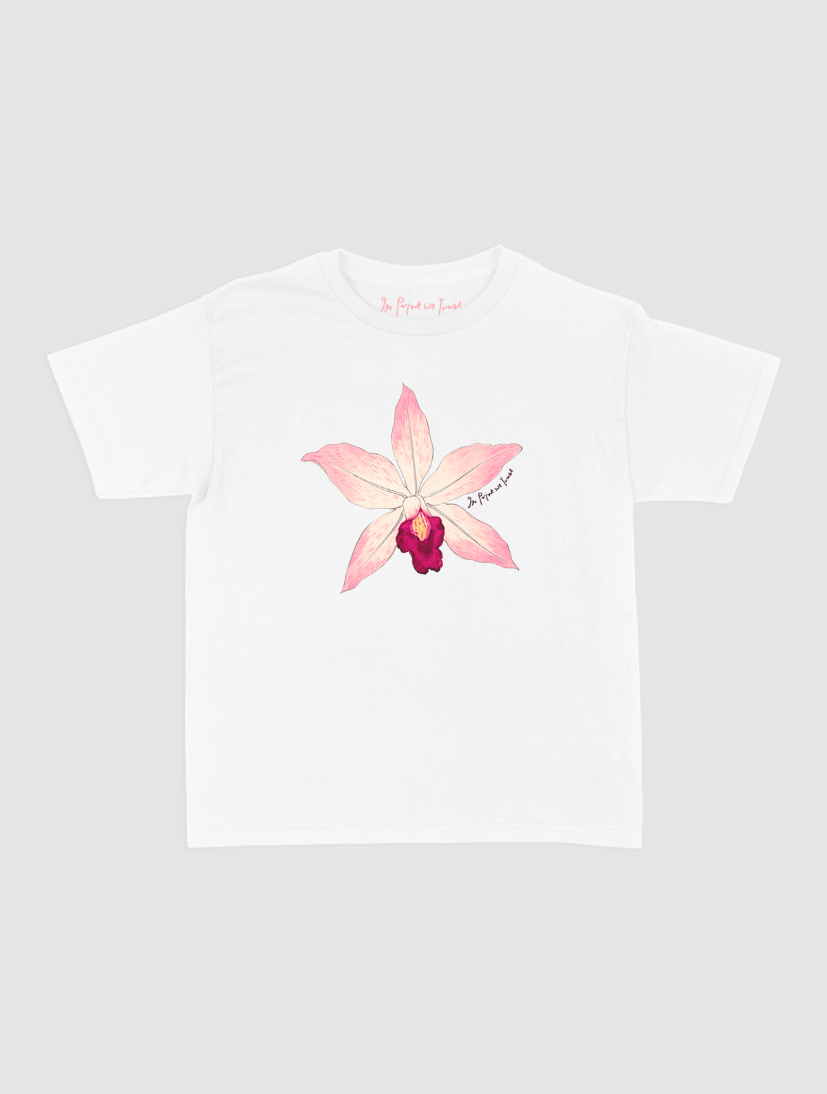 orchid baby tee - In Print We Trust
