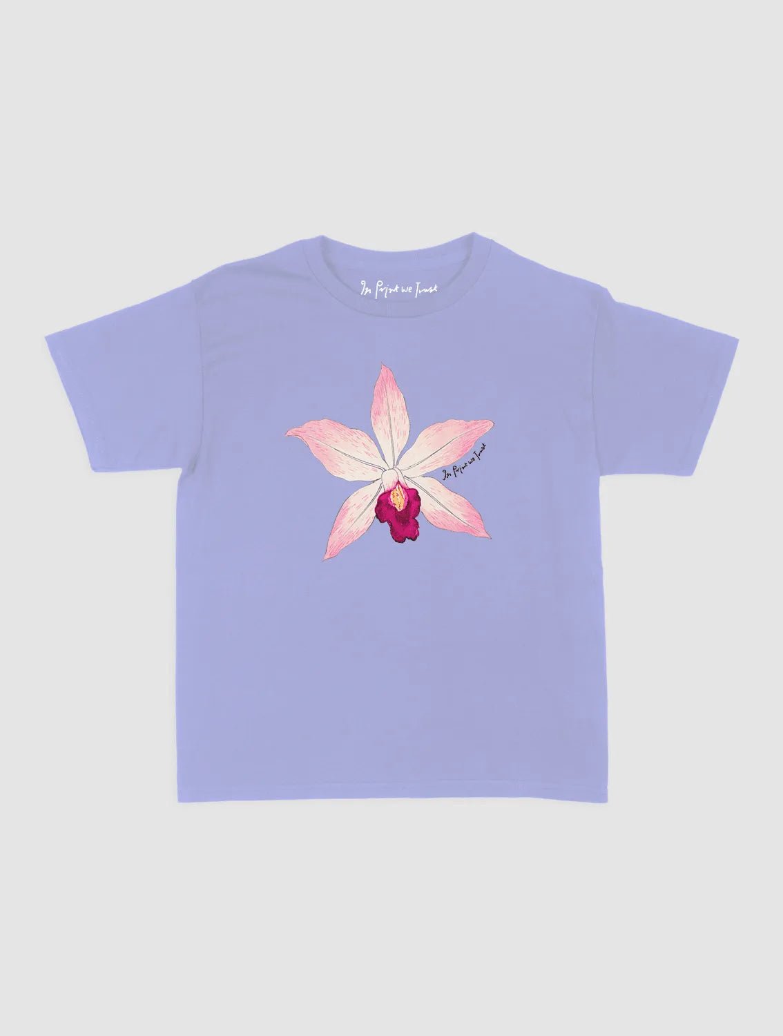orchid baby tee - In Print We Trust