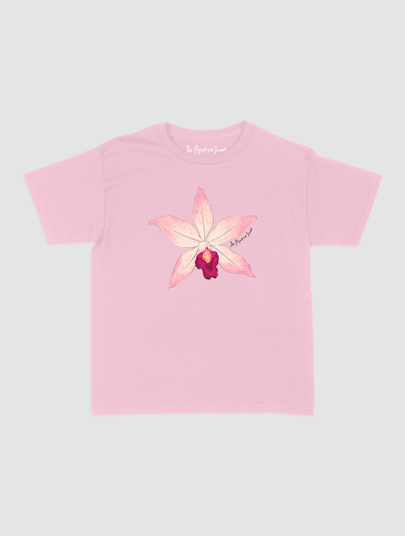 orchid baby tee - In Print We Trust
