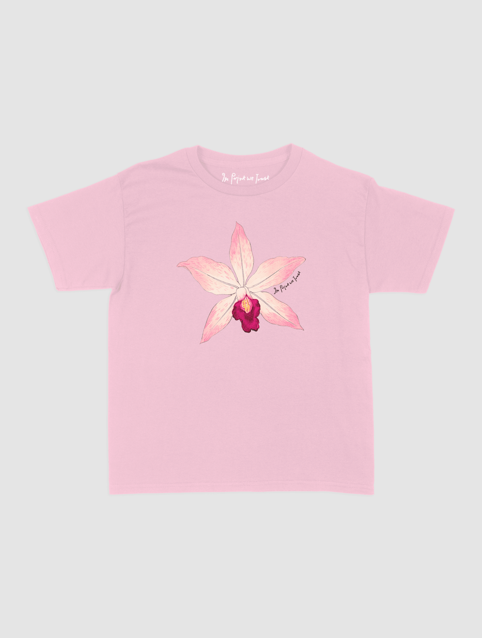 orchid baby tee - In Print We Trust