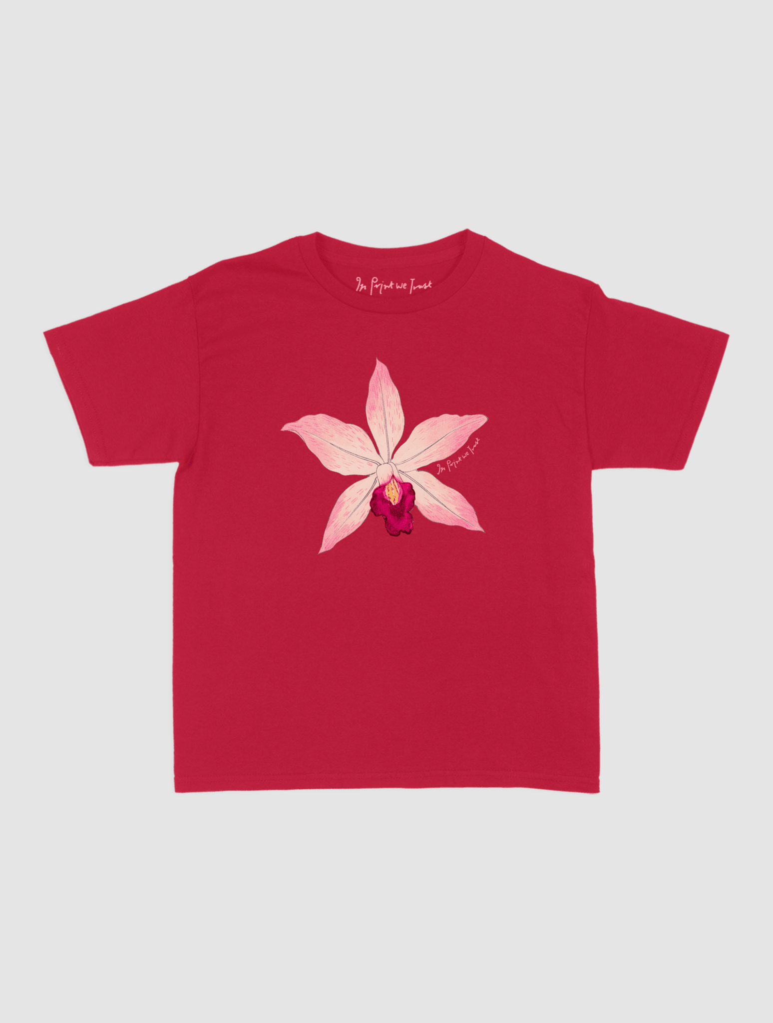 orchid baby tee - In Print We Trust