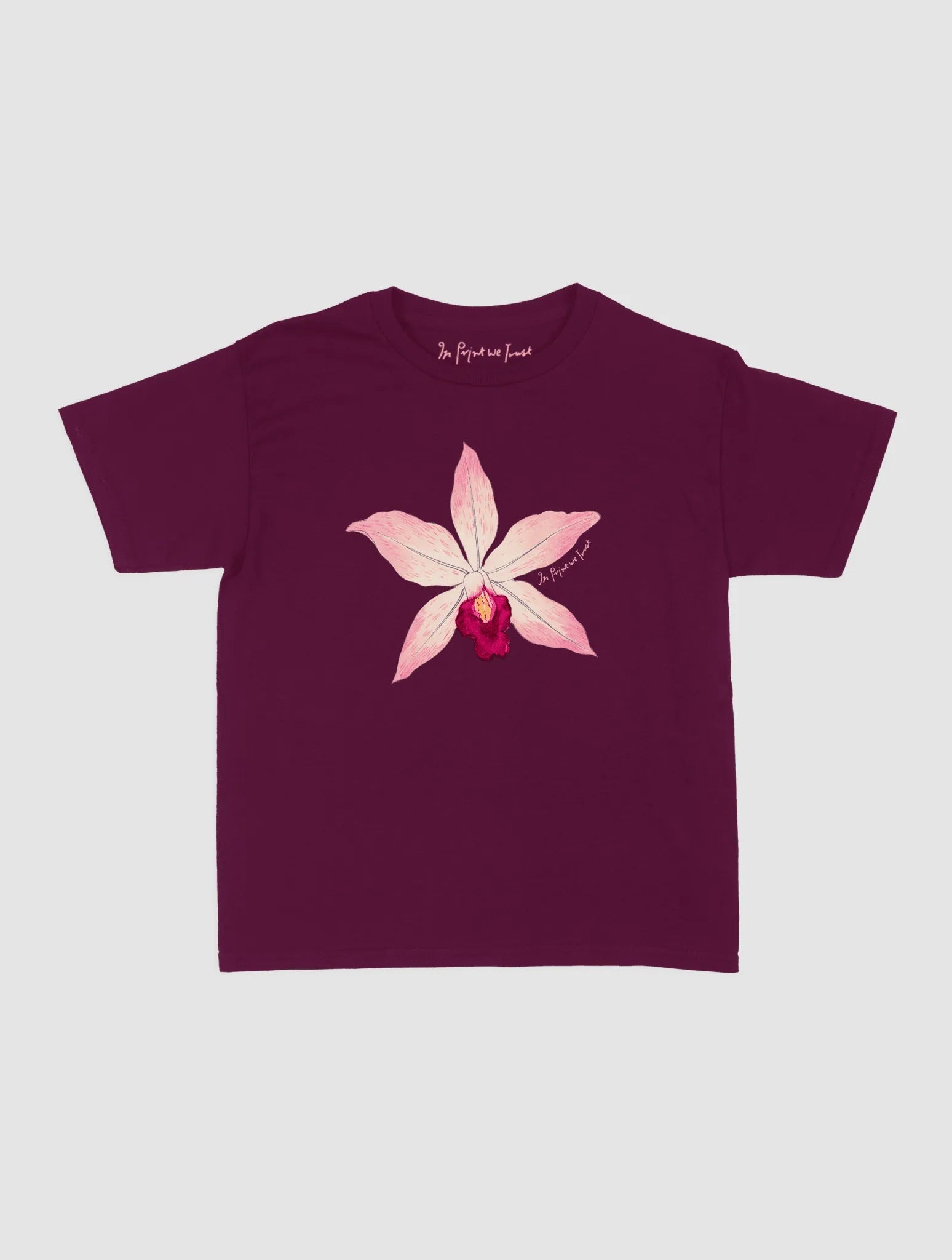 orchid baby tee - In Print We Trust