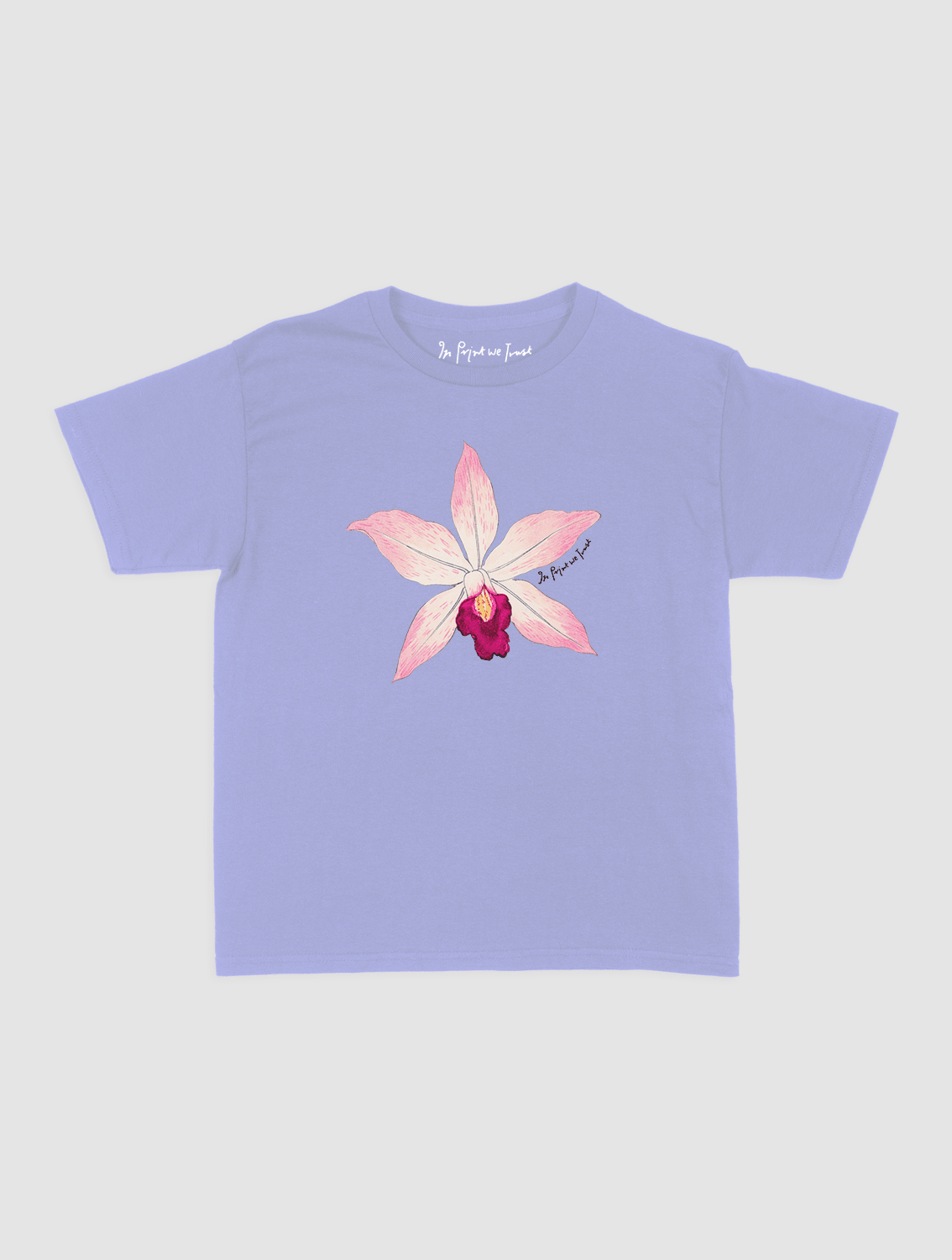 orchid baby tee - In Print We Trust