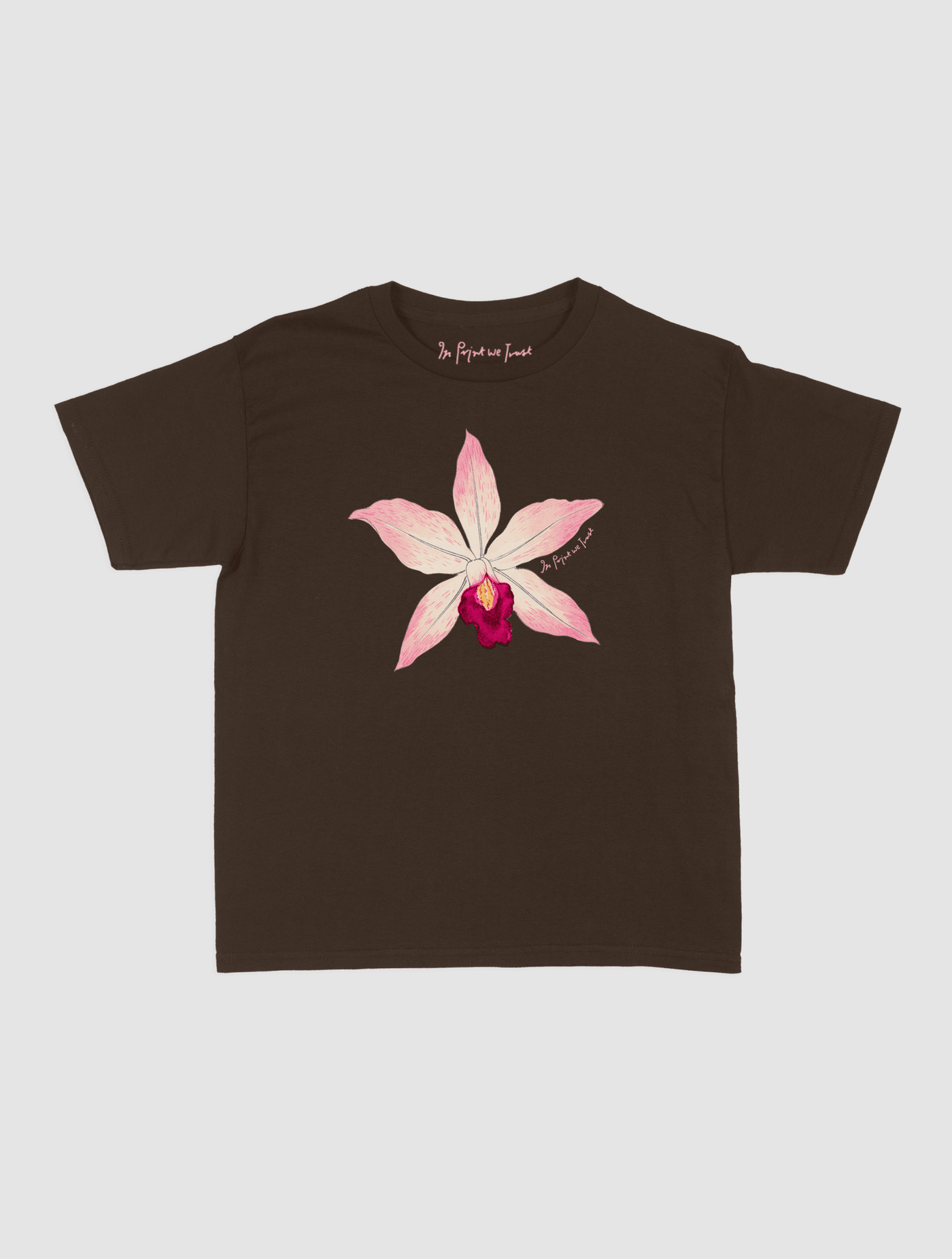 orchid baby tee - In Print We Trust