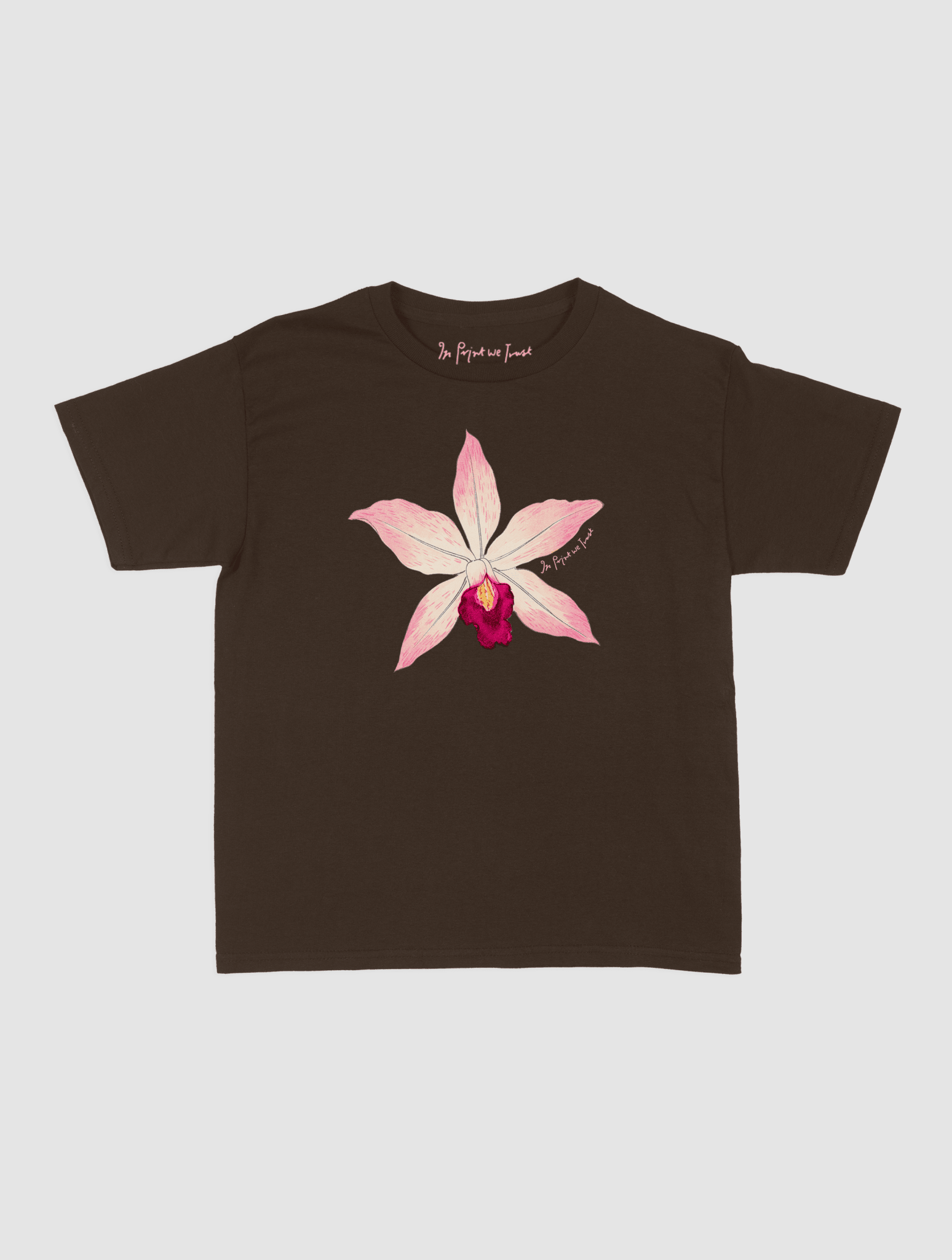 orchid baby tee - In Print We Trust