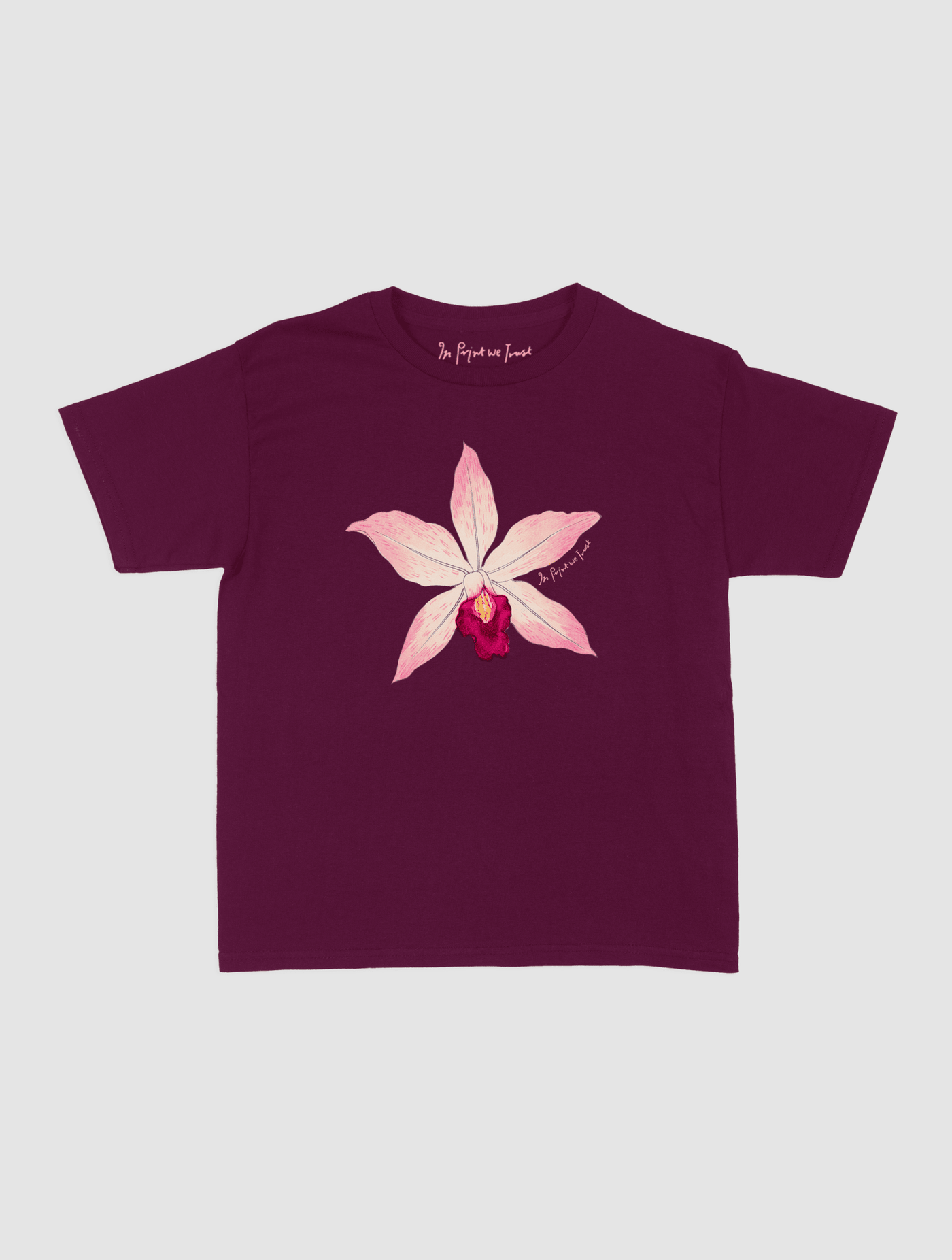 orchid baby tee - In Print We Trust
