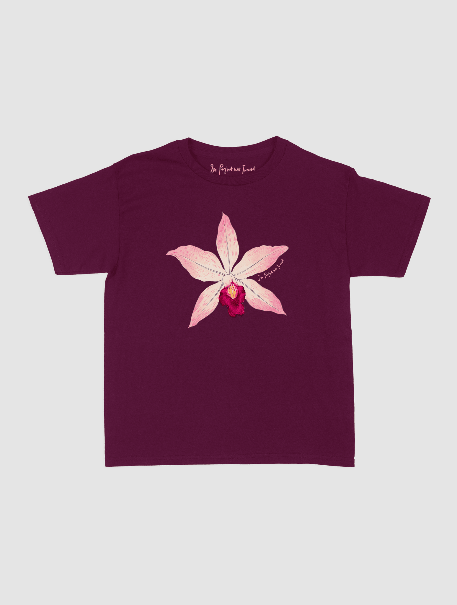 orchid baby tee - In Print We Trust