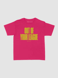 out of your league baby tee - In Print We Trust