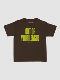 out of your league baby tee - In Print We Trust