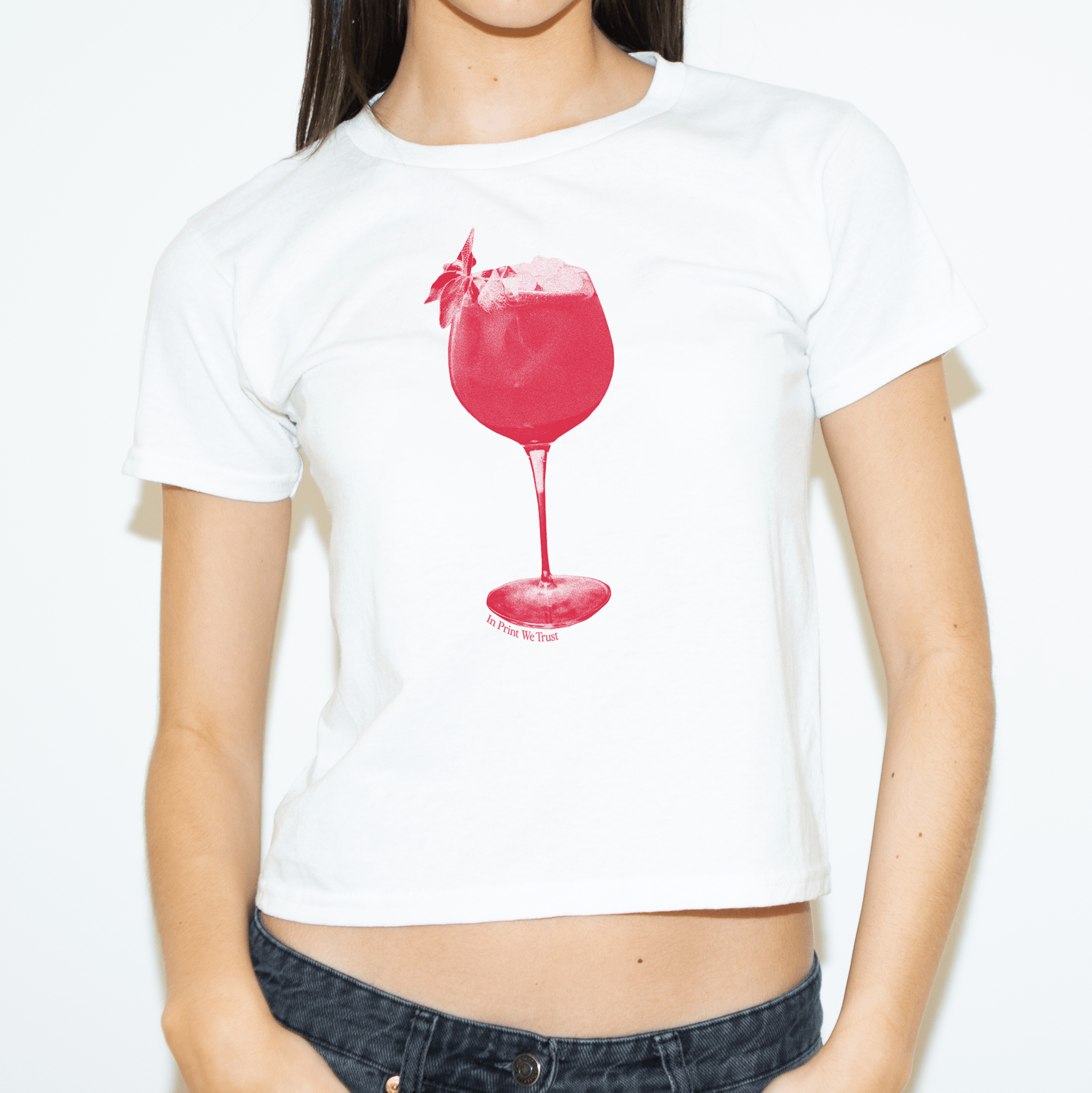 'Paint the Town Red' baby tee - In Print We Trust