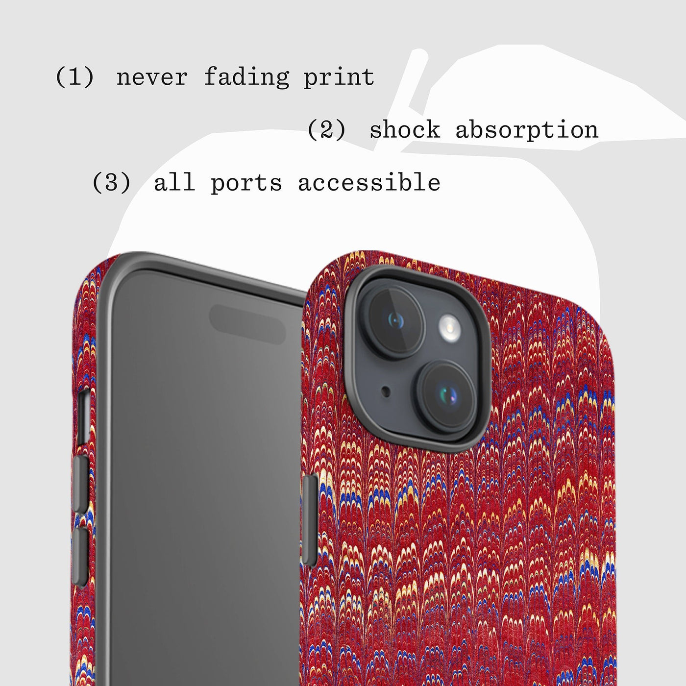 paint tough iPhone case - In Print We Trust