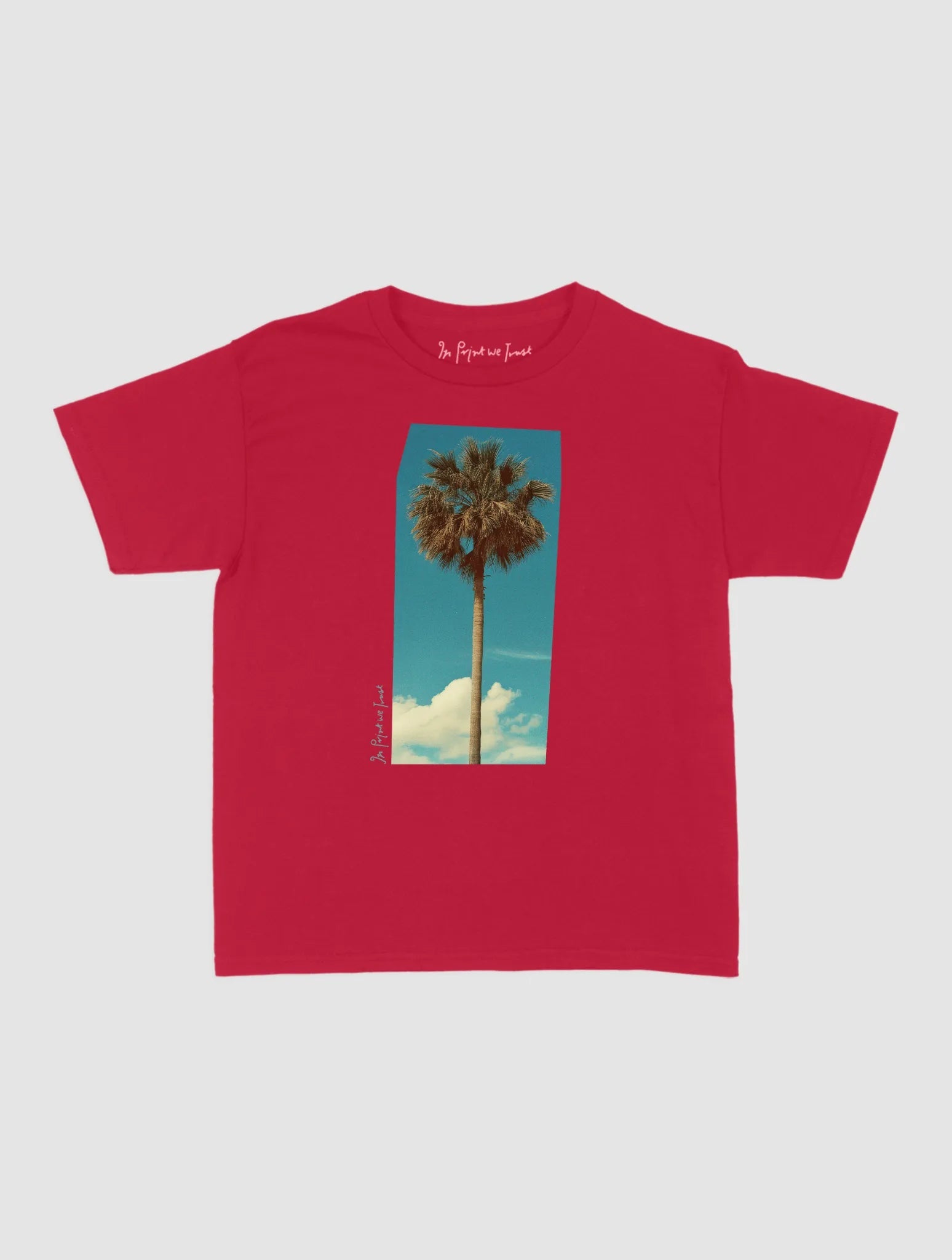 palm tree baby tee - In Print We Trust