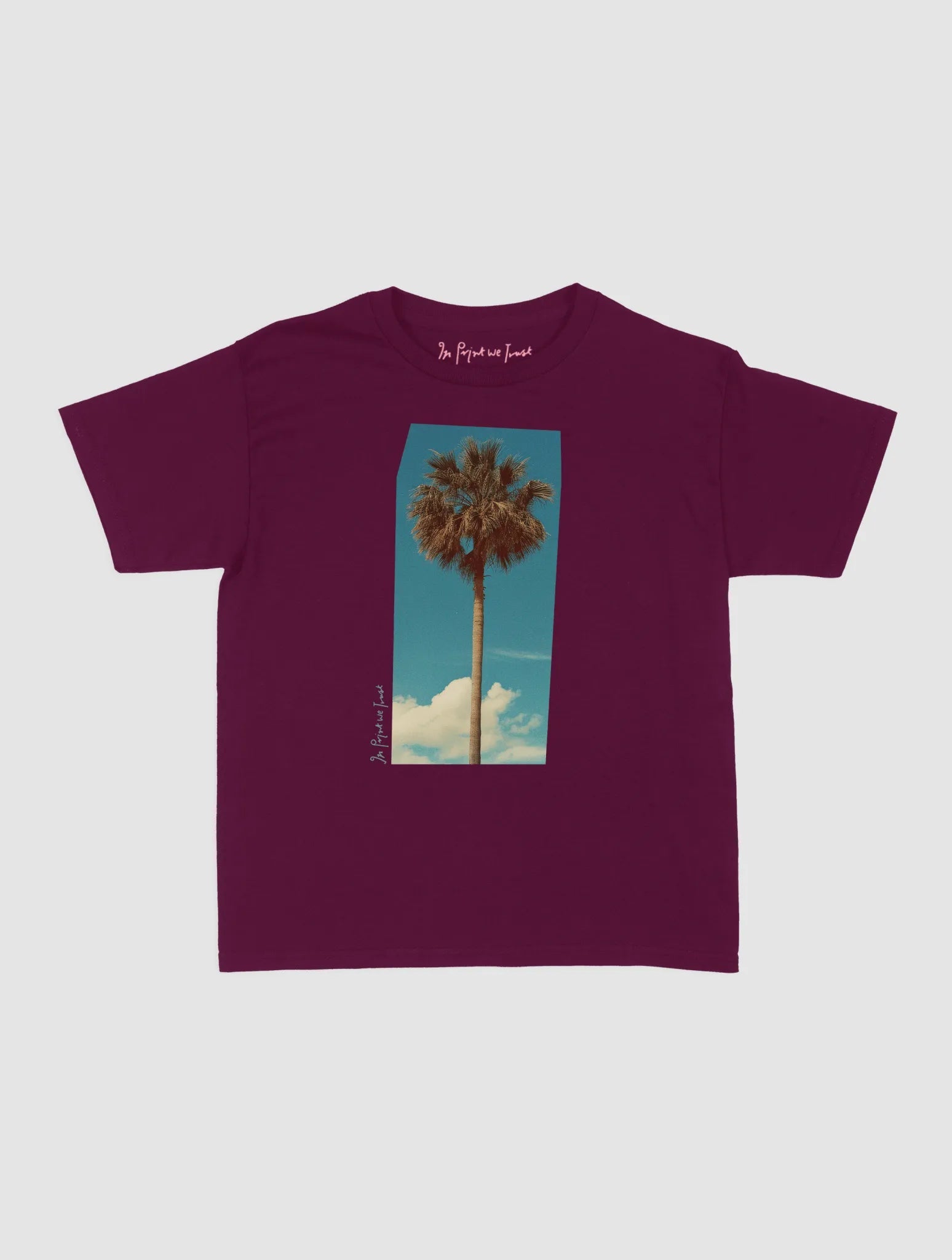 palm tree baby tee - In Print We Trust