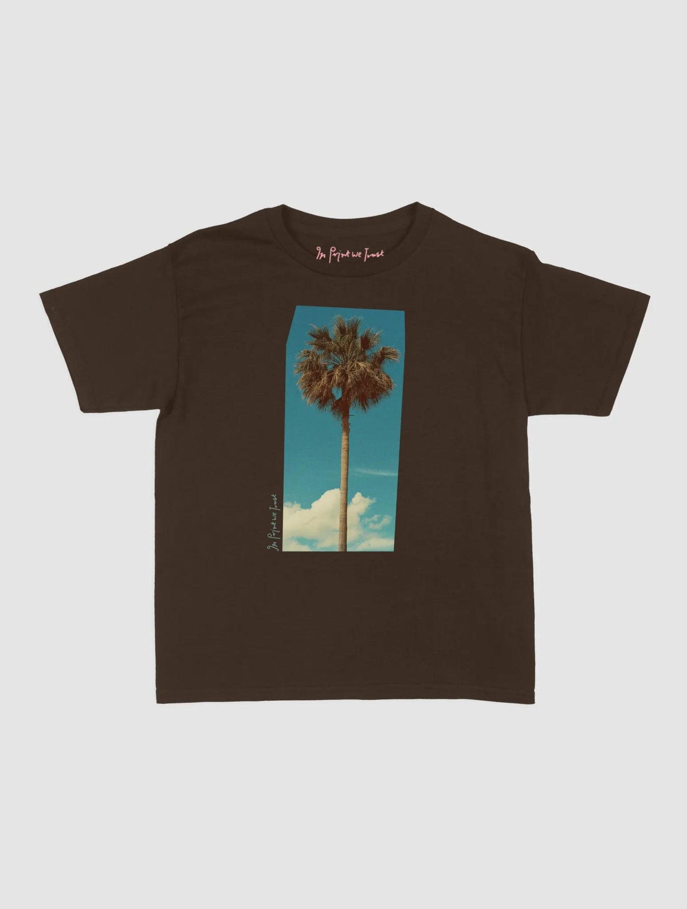 palm tree baby tee - In Print We Trust