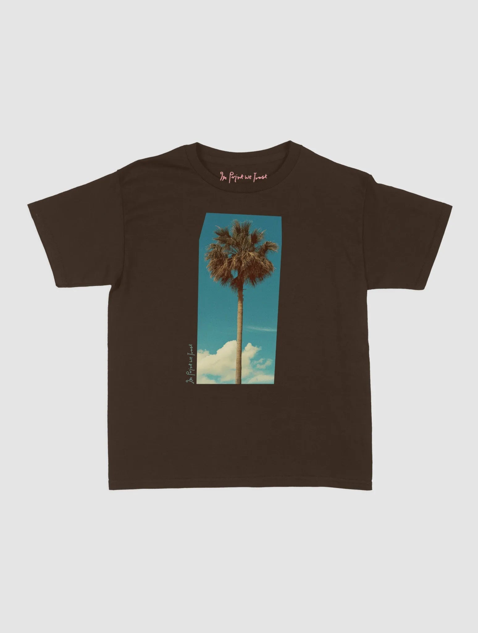 palm tree baby tee - In Print We Trust