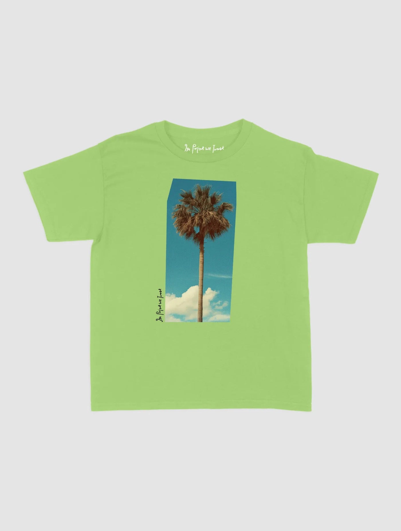 palm tree baby tee - In Print We Trust