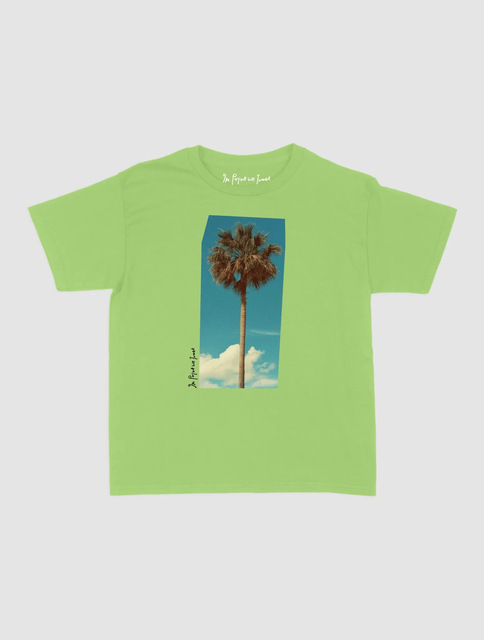 palm tree baby tee - In Print We Trust