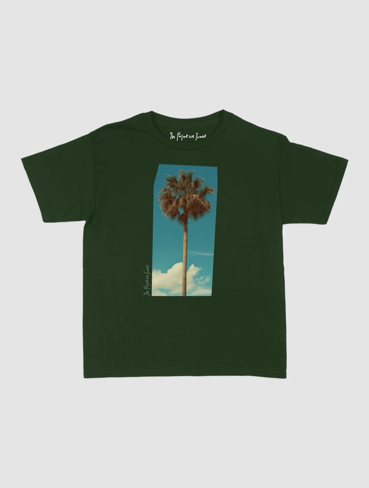 palm tree baby tee - In Print We Trust
