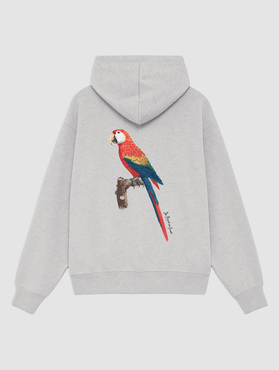 parrot grey hoodie - In Print We Trust