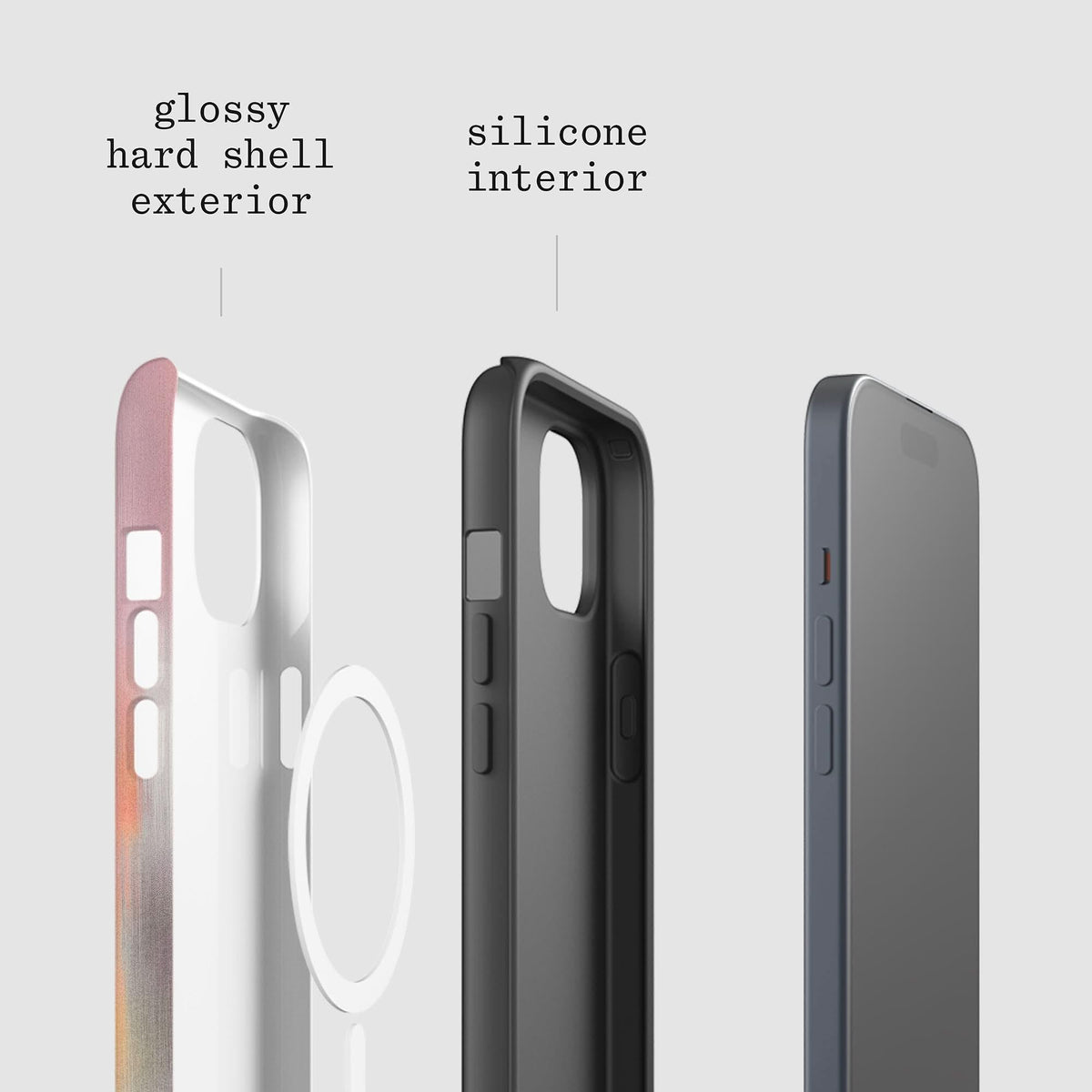 pastel tough iPhone case - In Print We Trust