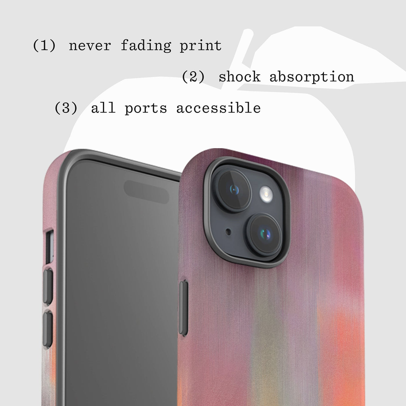 pastel tough iPhone case - In Print We Trust