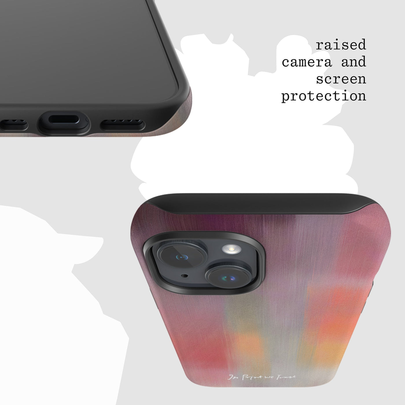 pastel tough iPhone case - In Print We Trust