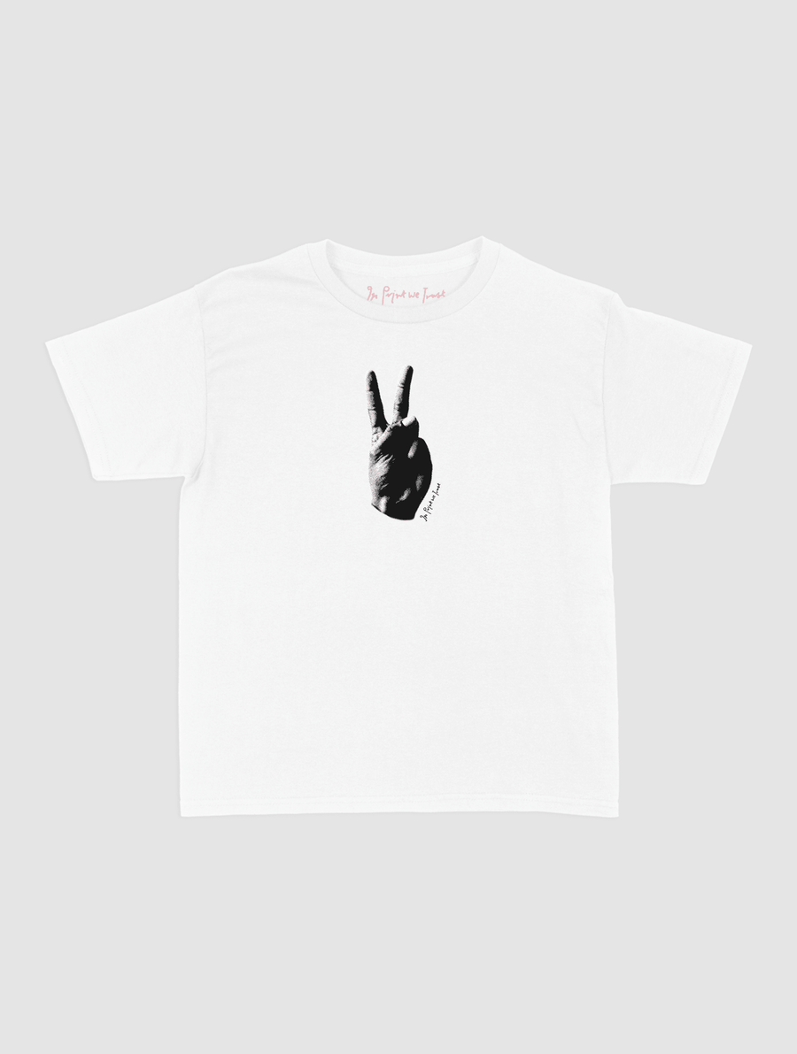 peace baby tee - In Print We Trust