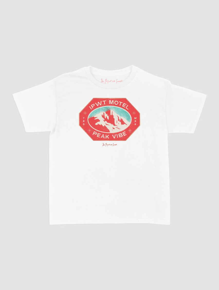 peak vibe baby tee - In Print We Trust
