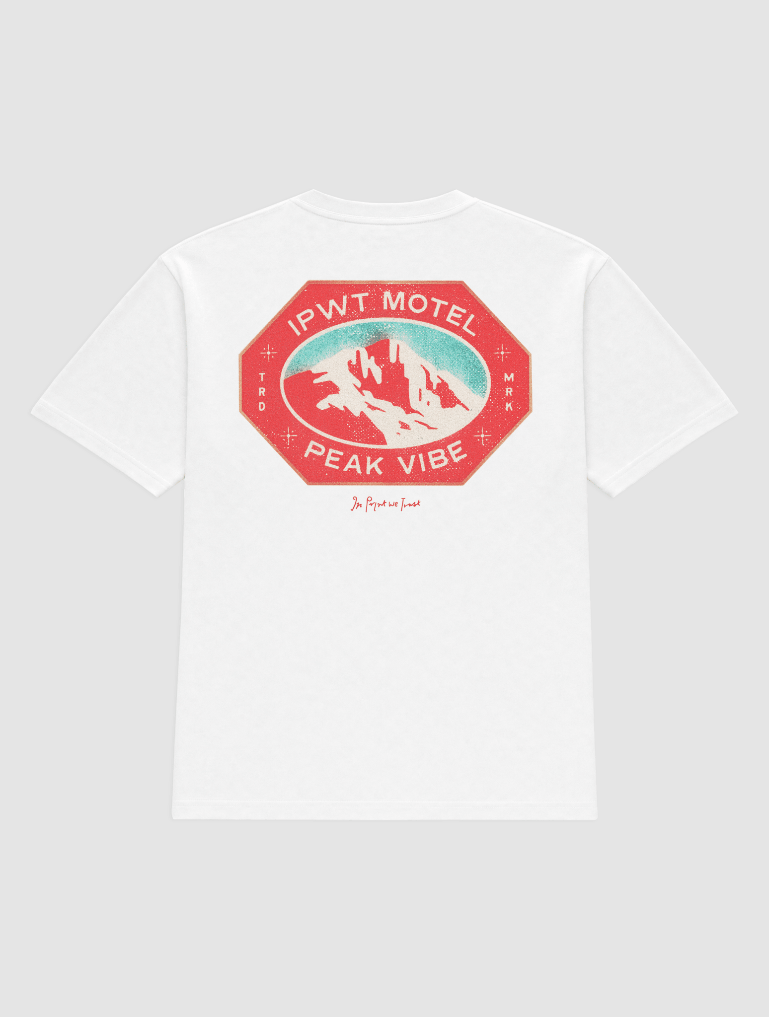 peak vibe heavyweight tee - In Print We Trust