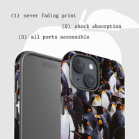 penguins tough iPhone case - In Print We Trust