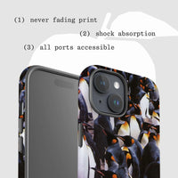 penguins tough iPhone case - In Print We Trust