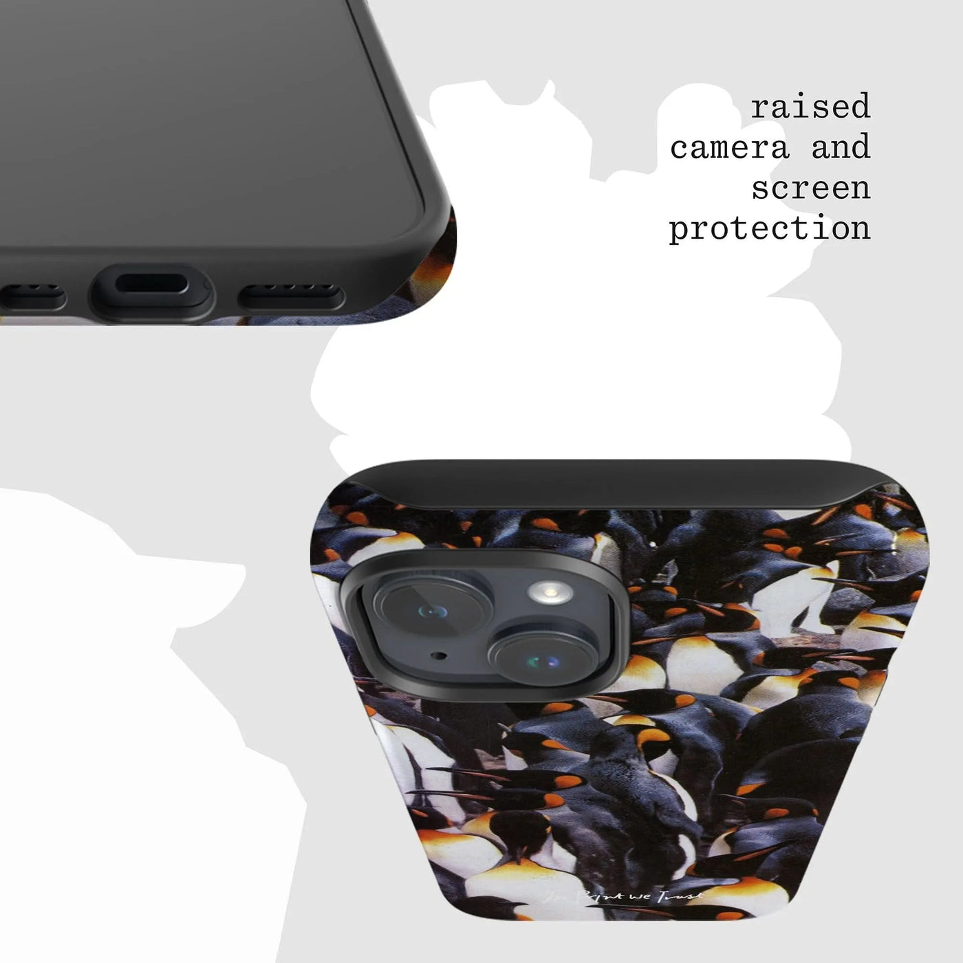 penguins tough iPhone case - In Print We Trust