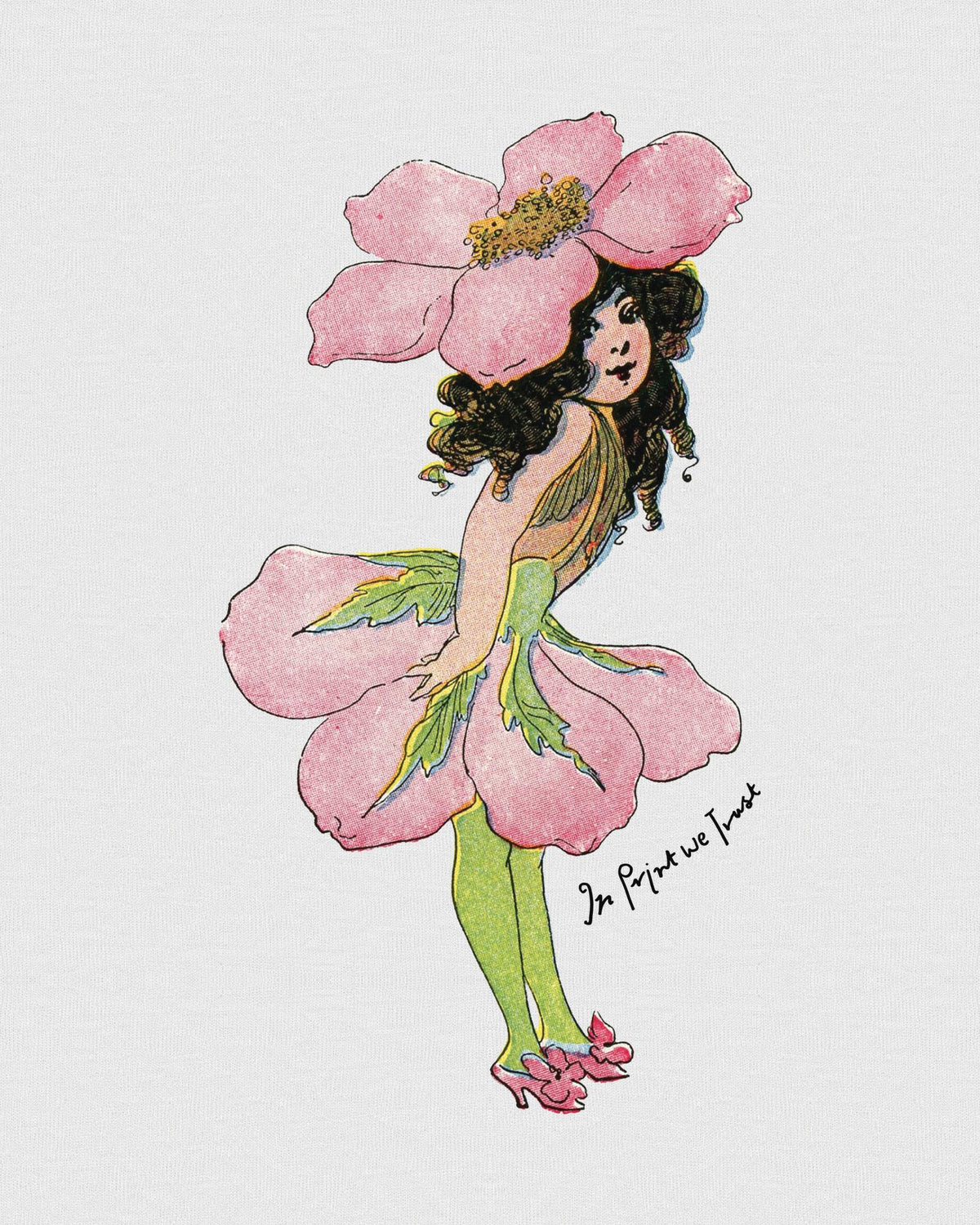 peony fairy heavyweight tee - In Print We Trust
