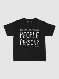 people person baby tee - In Print We Trust