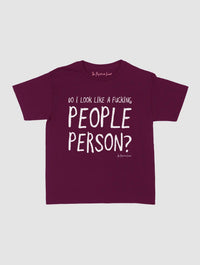 people person baby tee - In Print We Trust
