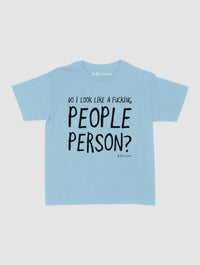 people person baby tee - In Print We Trust