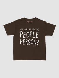 people person baby tee - In Print We Trust